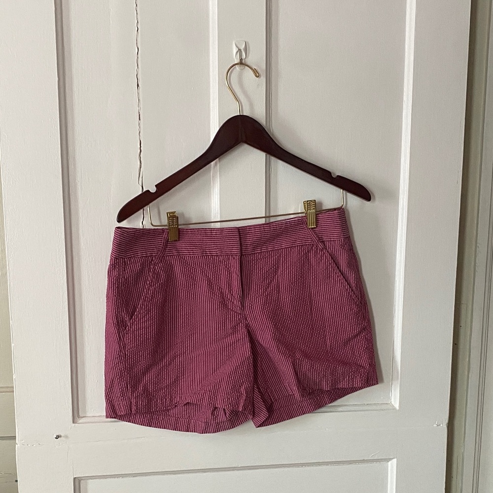 J. Crew Pink Striped Women's Bermudas